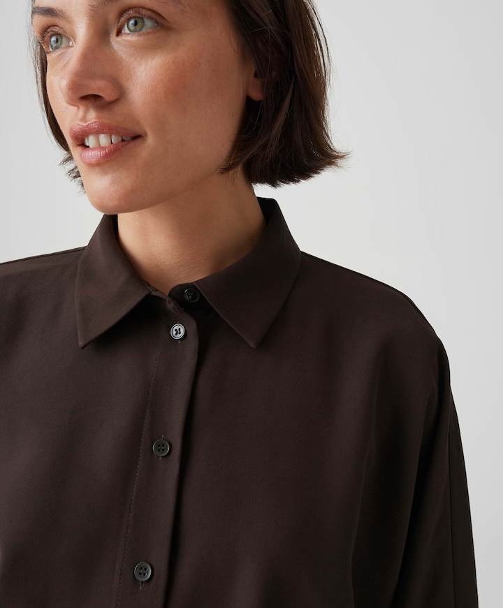 Dames blouse bruin
