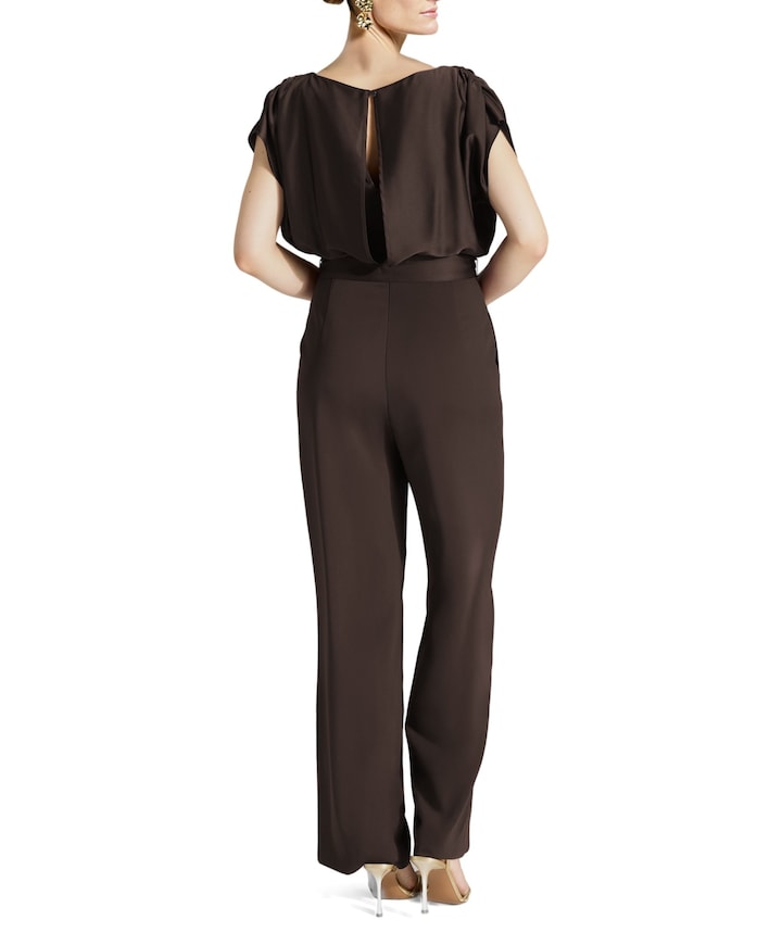 dames jumpsuit bruin