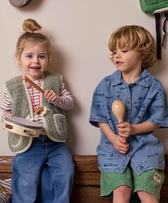 Uniseks longsleeve beige