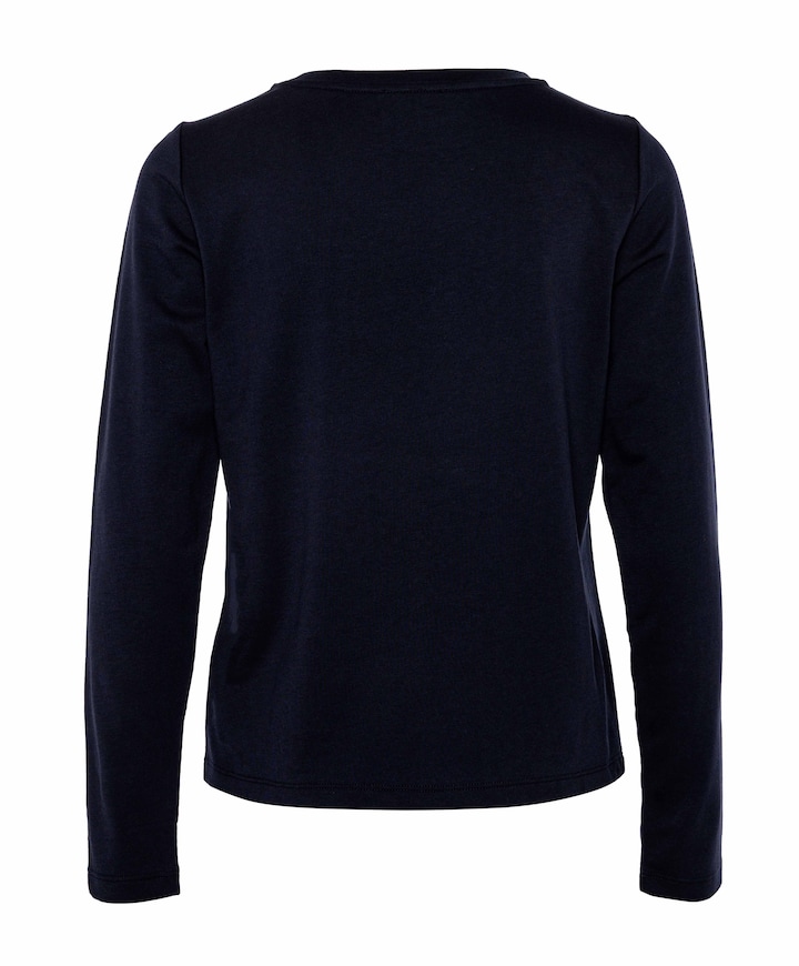 Dames longsleeve blauw
