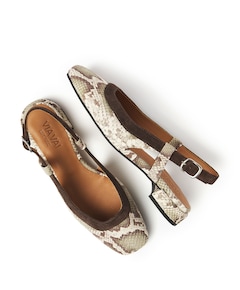 Julie Xena dames slingbacks bruin