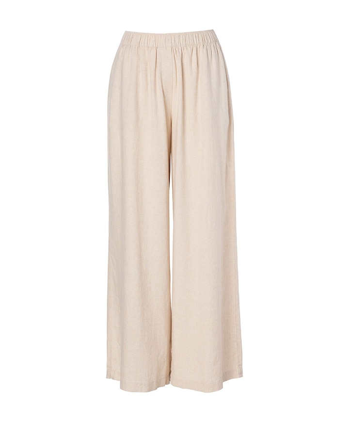 Dames pyjamabroek beige