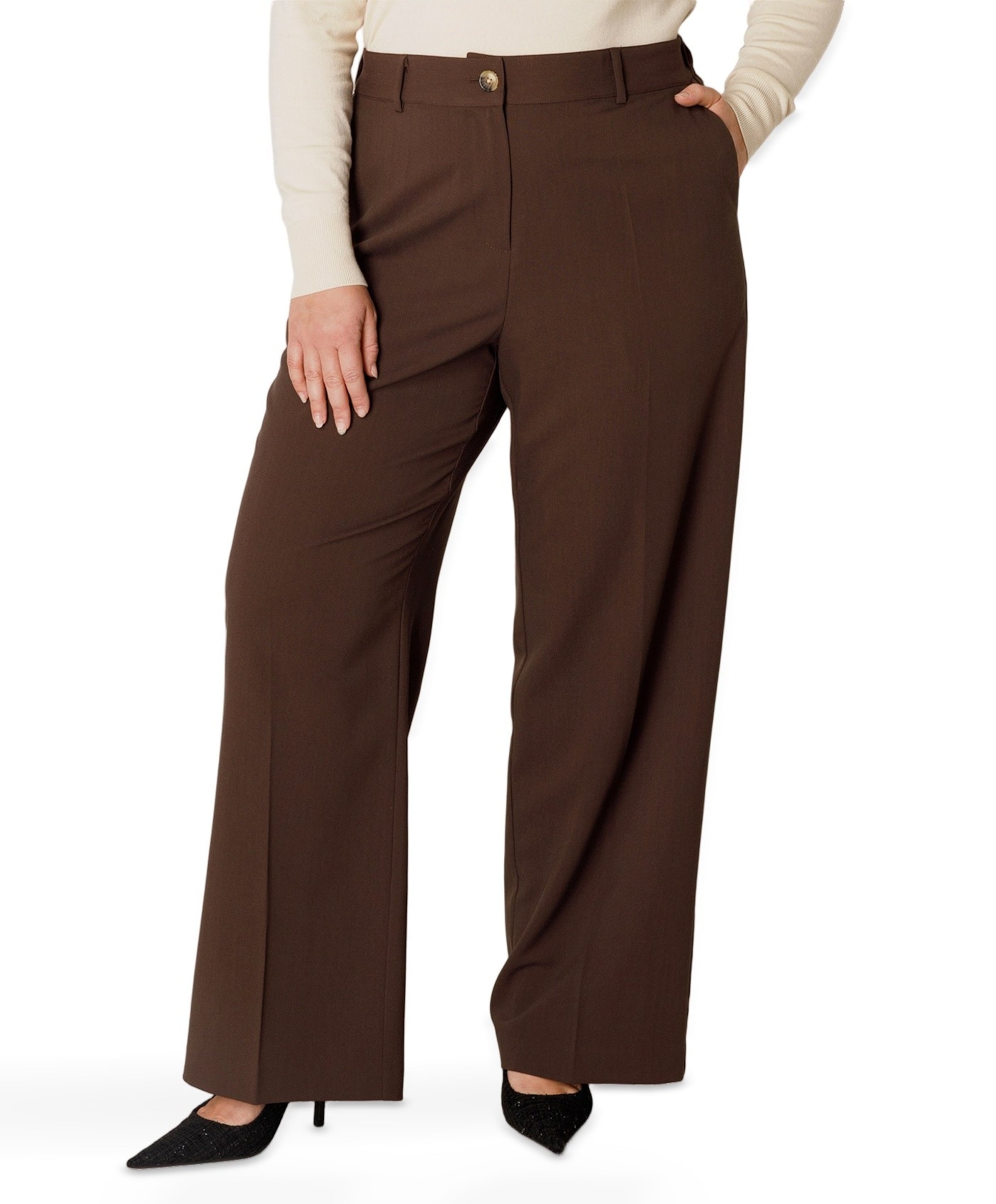 Yunia dames broek bruin