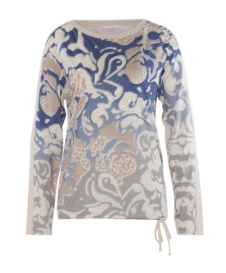 Dames longsleeve blauw