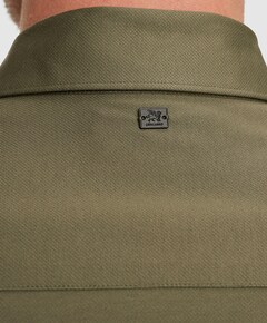 Heren overhemd lange mouw groen