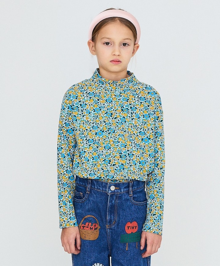 Meisjes longsleeve blauw