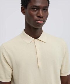 Heren polo beige