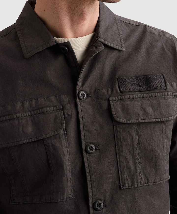 Heren overshirt zwart