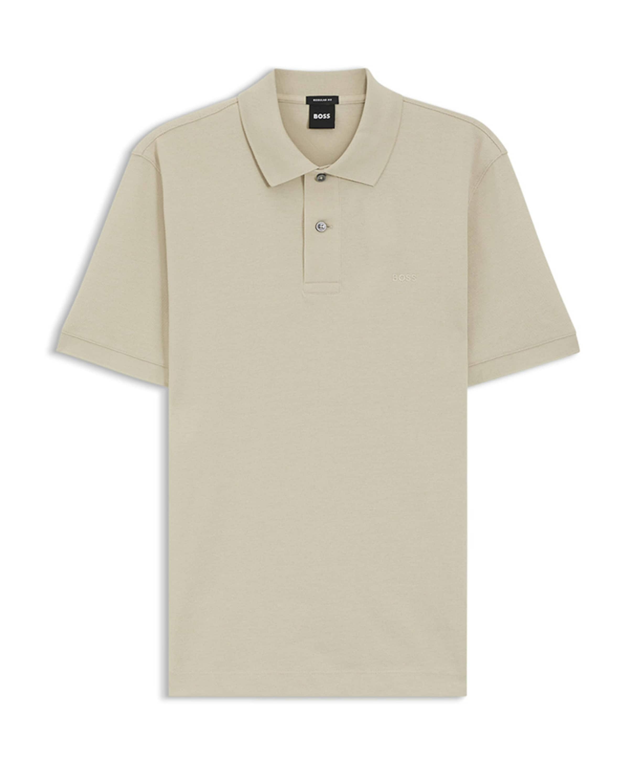 Heren polo beige