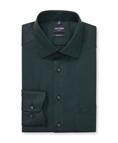 Heren overhemd lange mouw groen
