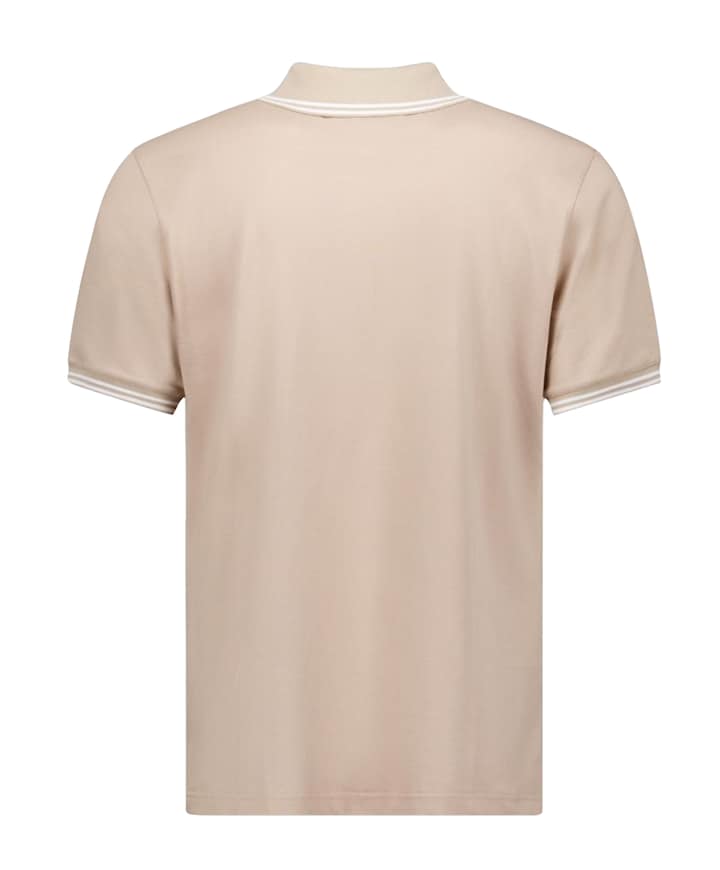 Heren polo beige