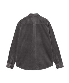 Heren overhemd lange mouw grijs