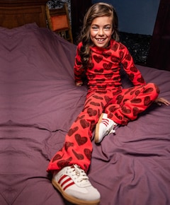 Meisjes longsleeve rood