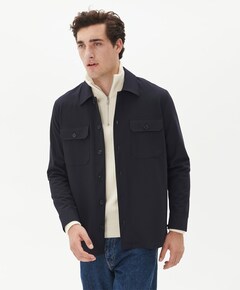 Heren overhemd lange mouw blauw