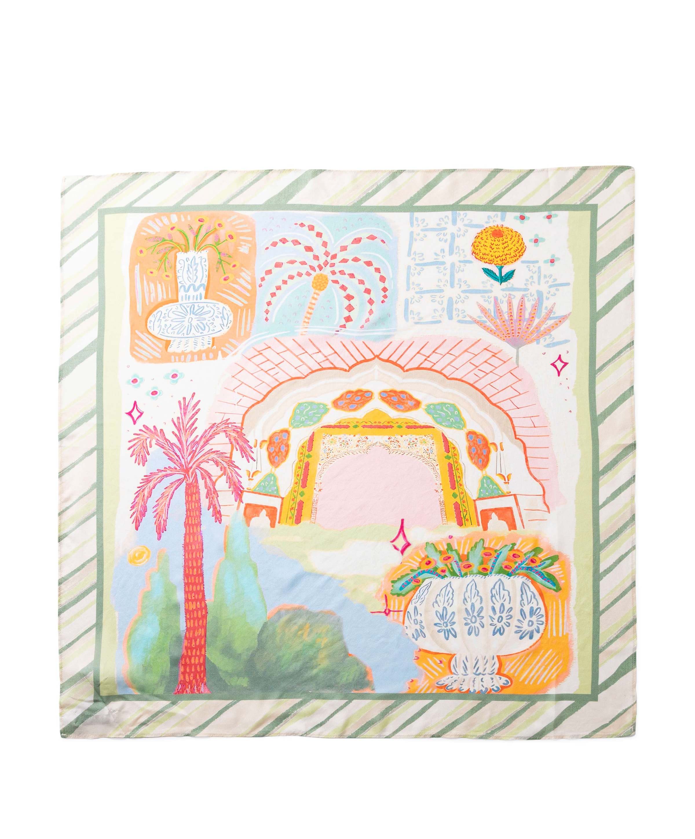 Dames sjaal multicolor