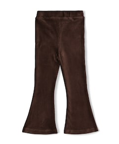 Flared broek velours rib - City Chic meisjes broek bruin