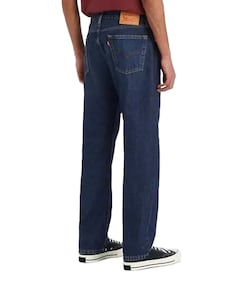 555 Relaxed straight heren jeans blauw