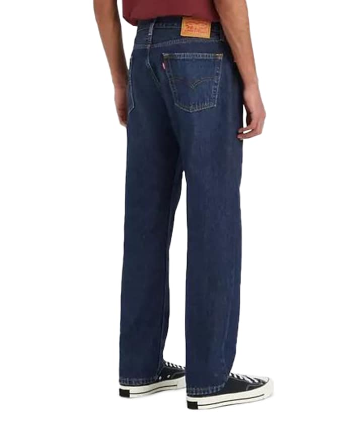 555 Relaxed straight heren jeans blauw