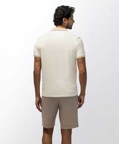 Heren polo beige