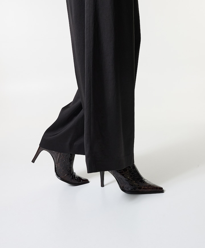 dames enkellaarzen bruin