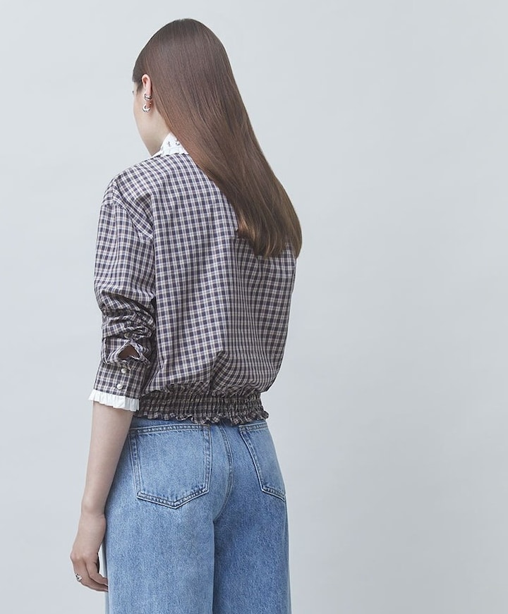 Dames blouse bruin