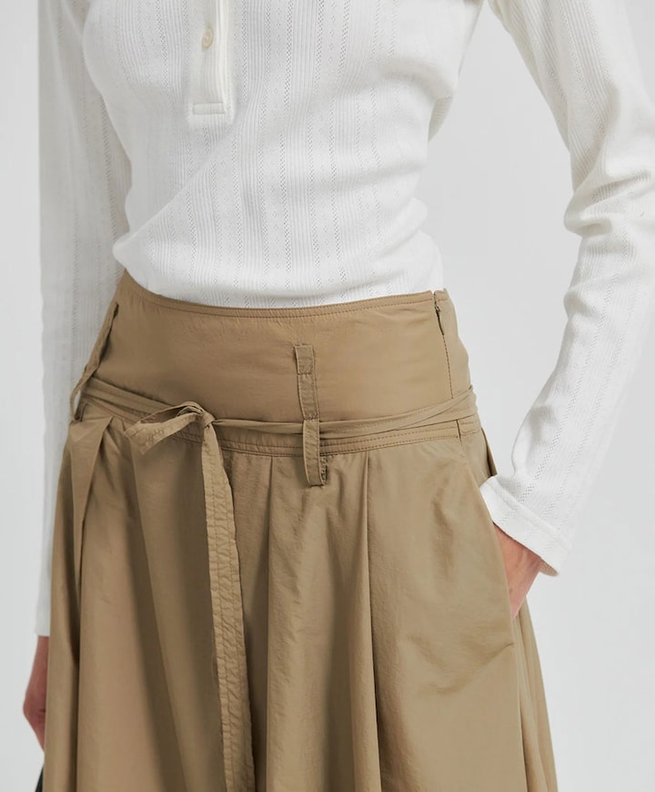 Dames rok beige
