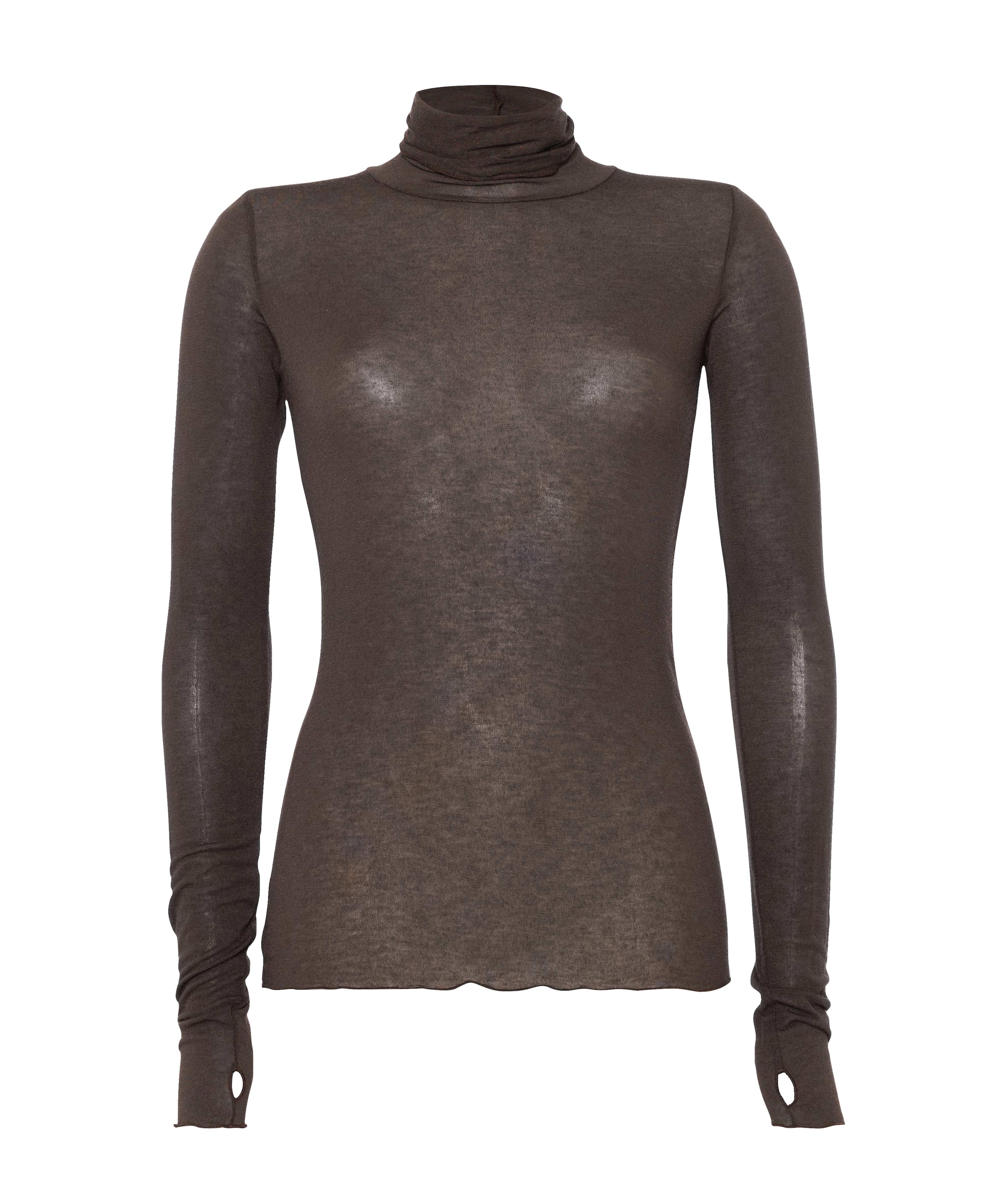 Dames top bruin