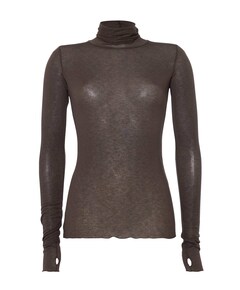 Dames top bruin