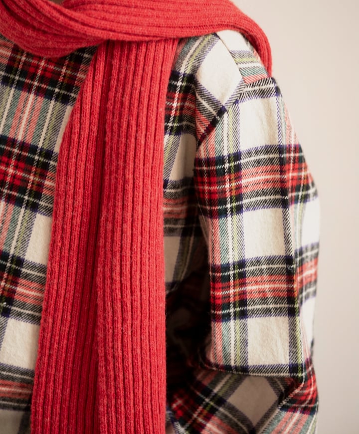 Meisjes blouse lange mouw rood
