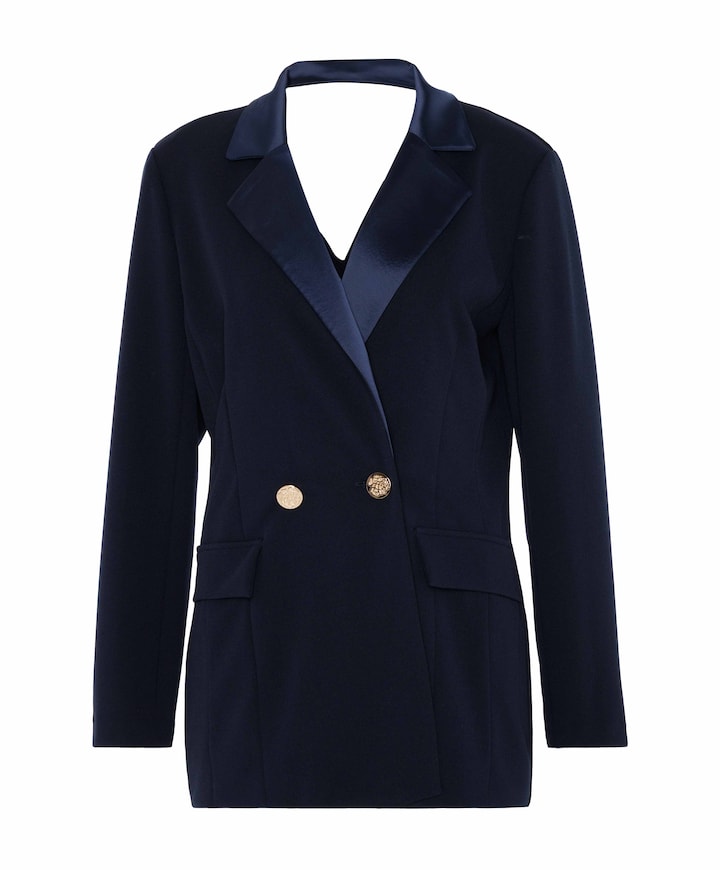 Dames blazer blauw