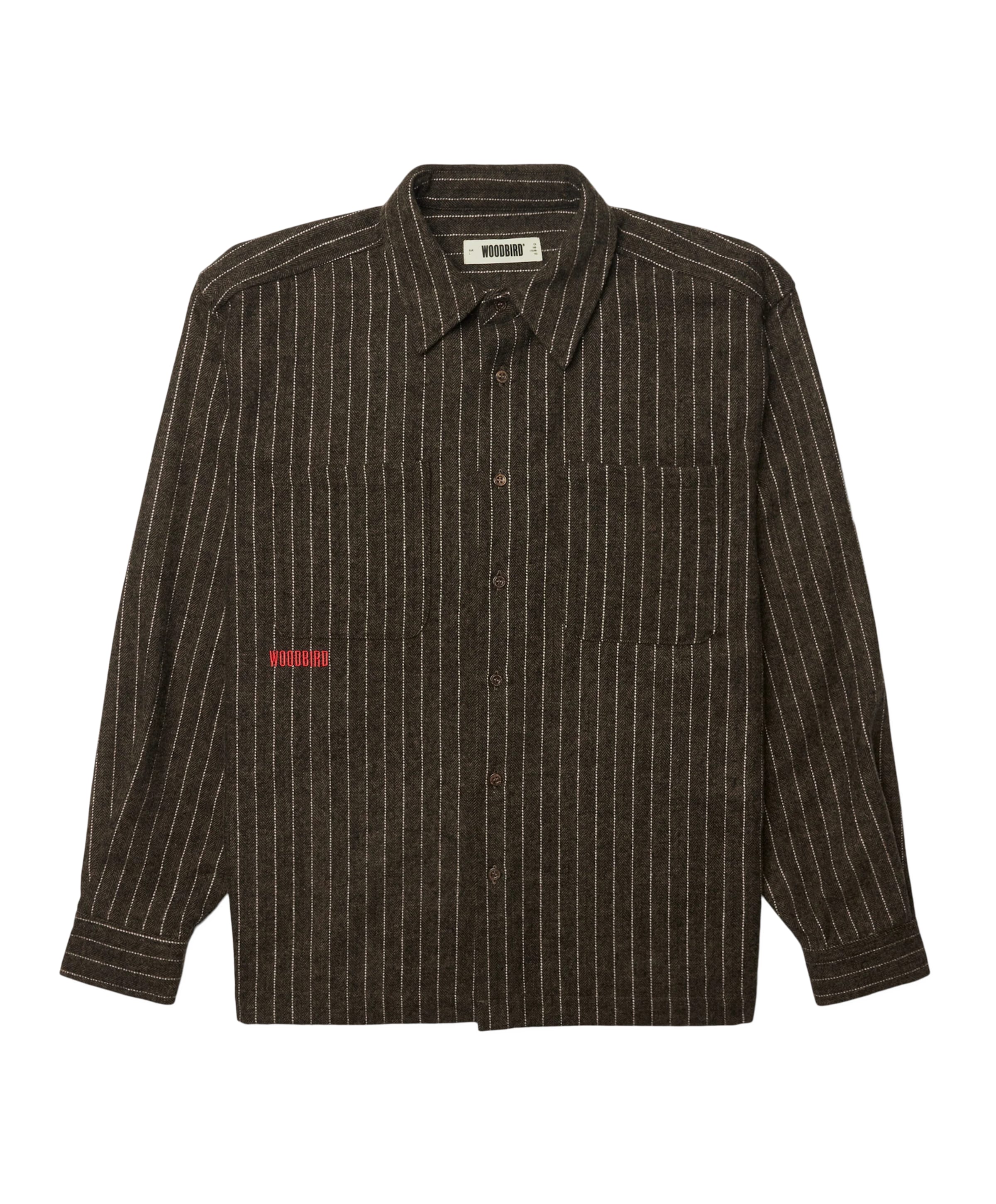 Heren overshirt grijs