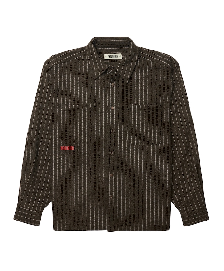 Heren overshirt grijs