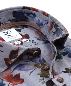 Overhemd lange mouw blauw