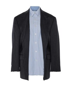 Dames blazer grijs