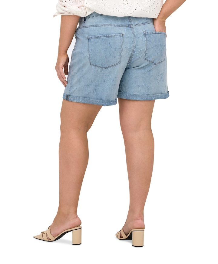 CARVEGA HW STAR MOM PIM dames korte broek blauw