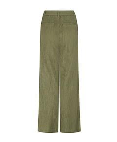 Creased Wide-Leg dames broek groen