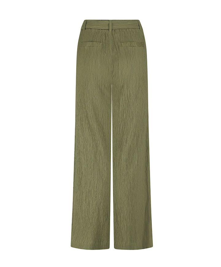 Creased Wide-Leg dames broek groen