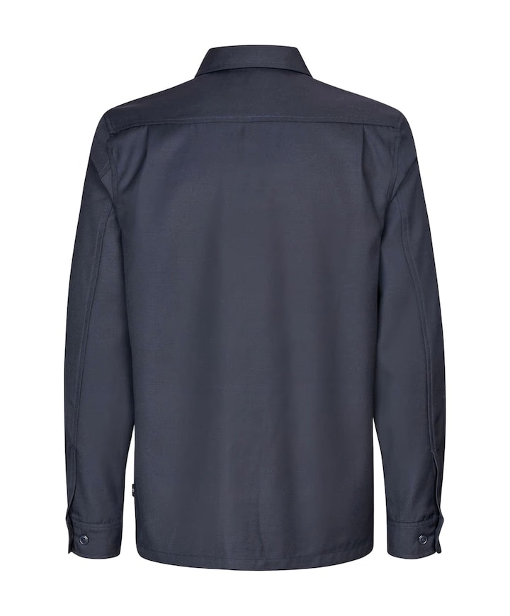 Heren overshirt blauw