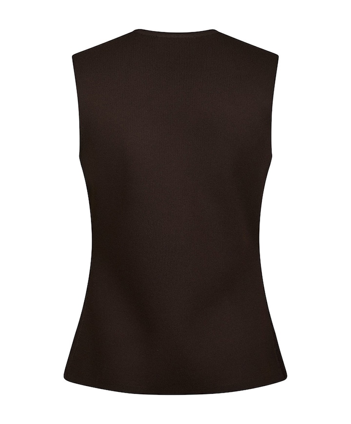 Dames gilet bruin