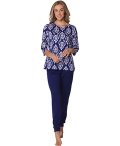 Dames pyjamaset blauw