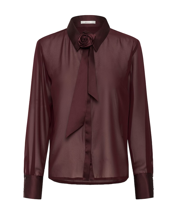 Dames blouse bordeaux