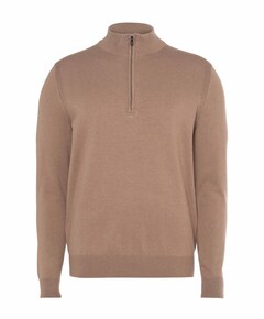 Trui met rits bruin