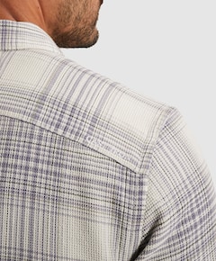 Heren overhemd lange mouw beige