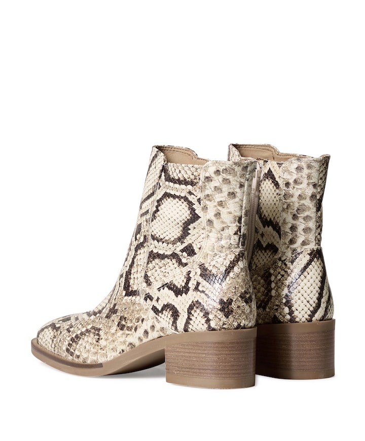 dames enkellaarzen beige