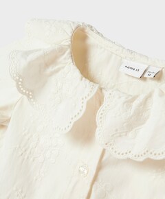 Meisjes blouse lange mouw wit