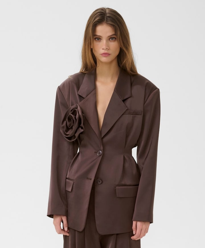 Dames blazer paars
