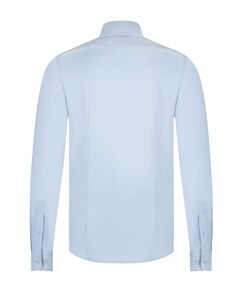 Heren overhemd lange mouw blauw