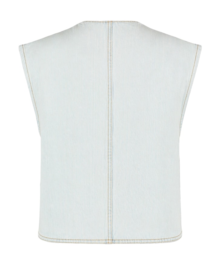 Dames gilet blauw