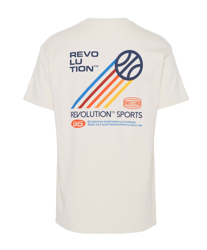 Heren T-shirt ecru
