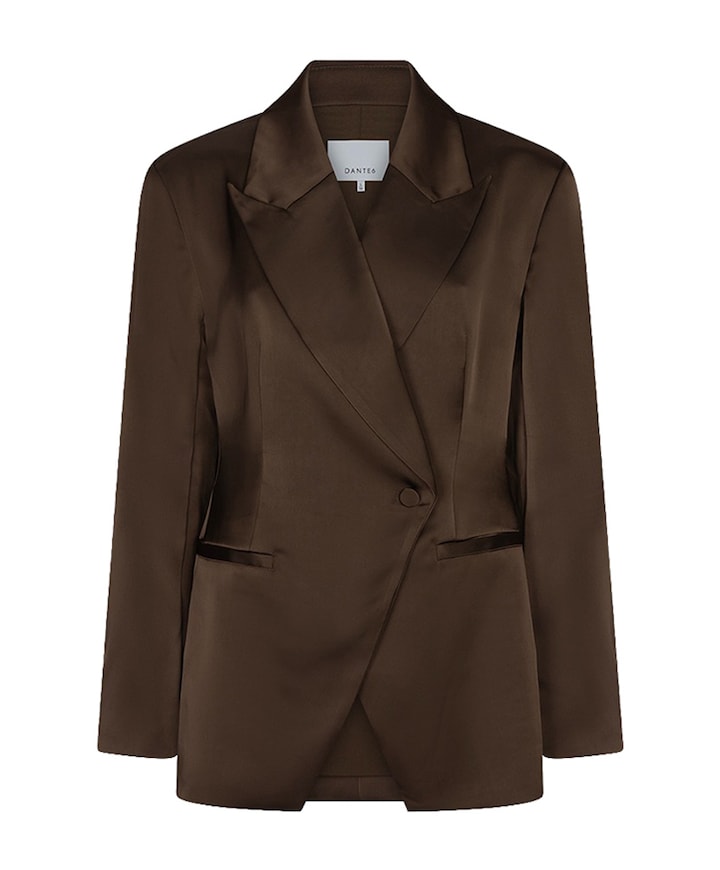Dames blazer bruin
